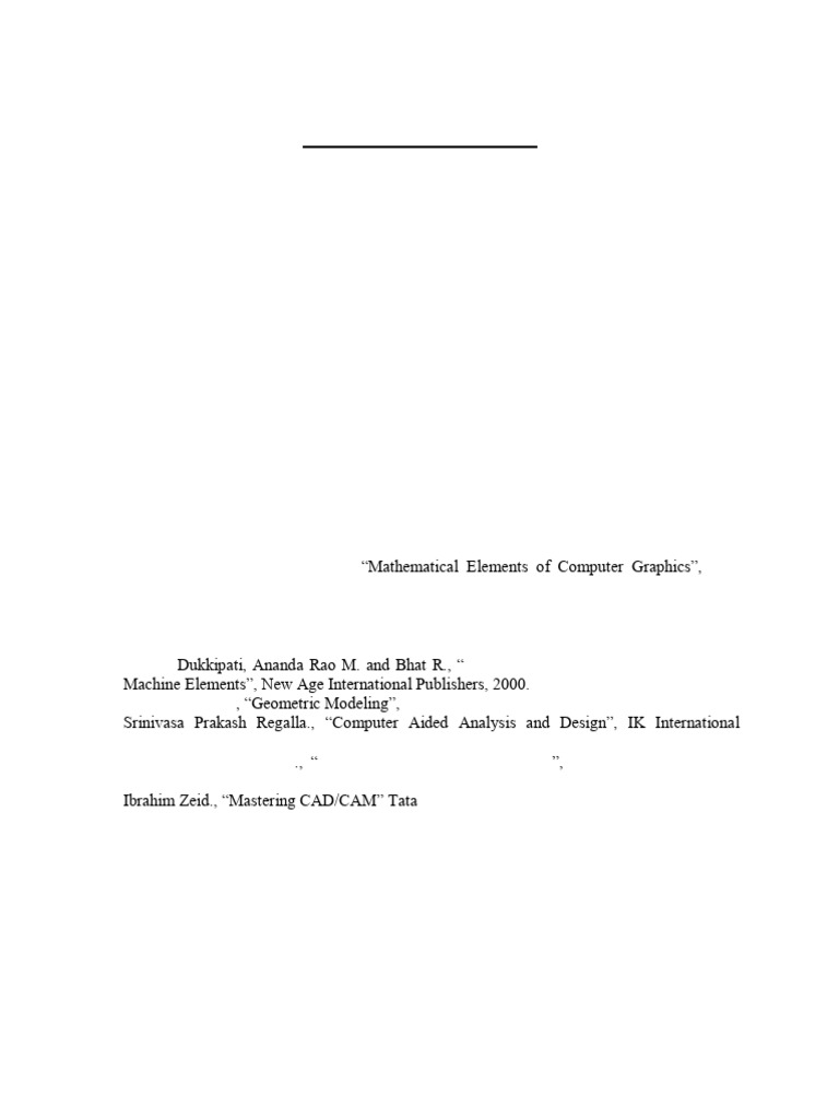 Computer Aided Design Course Details | PDF | Computer Aided Design