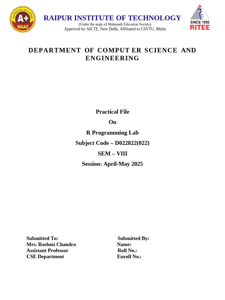 Front Page and Index CV | PDF