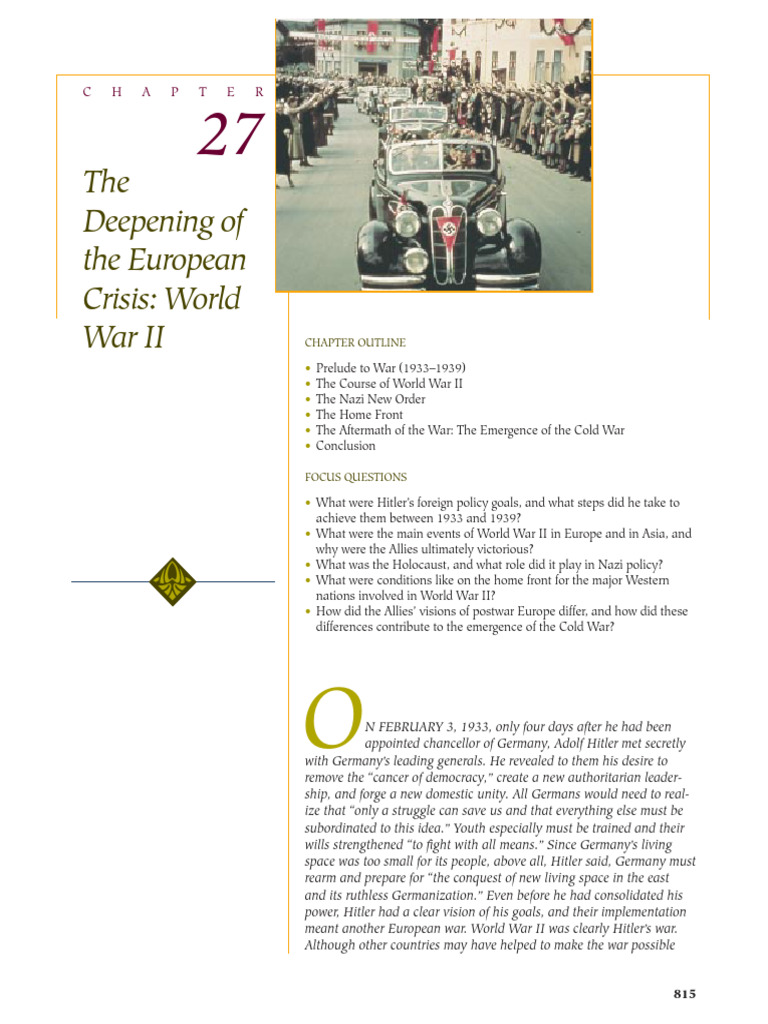 World War II: Hitler's Rise and Impact | PDF | Nazi Germany | Adolf Hitler