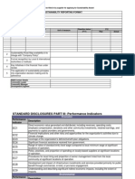 Sustainability Reporting Format for Suppliers