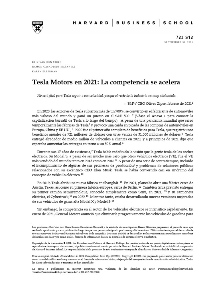 02 Telsla - Motors.2021 | PDF | Coche | Elon Musk