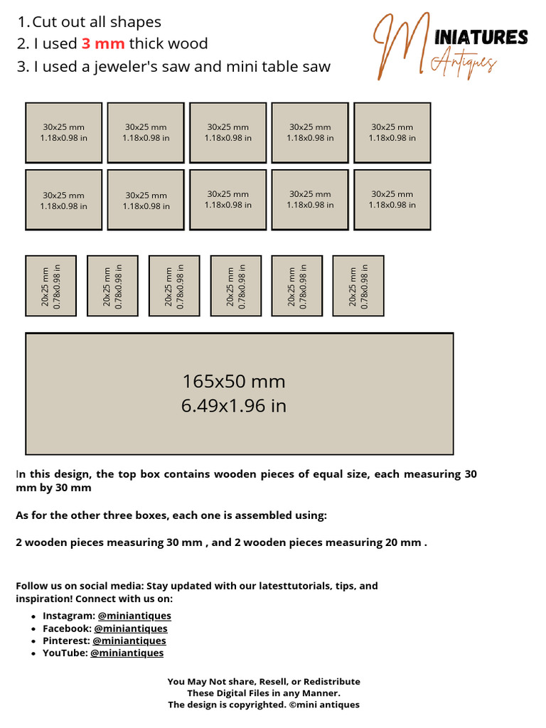 Library Furniture Miniature Plan | PDF