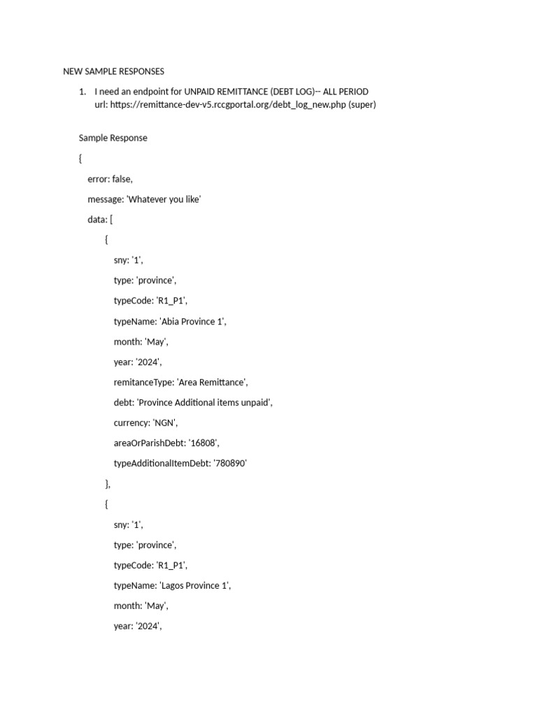 New Sample Responses | PDF