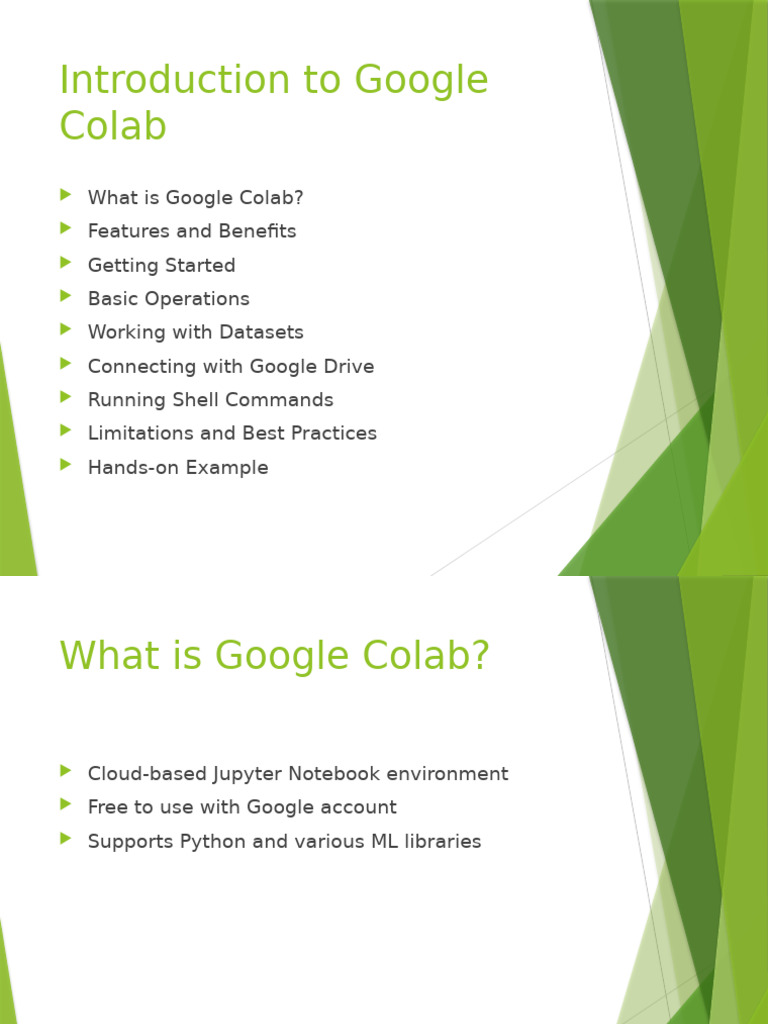 Introduction To Google Colab | PDF
