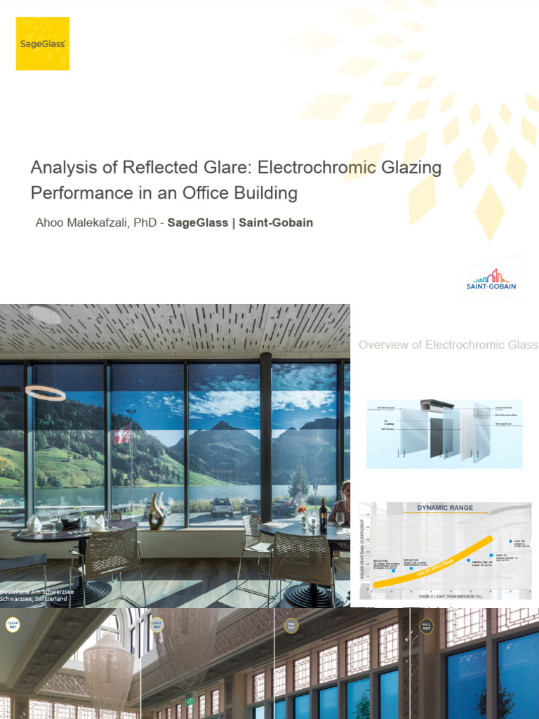 Reflected Glare Analysis of Electrochromic Glazing | PDF | Building ...