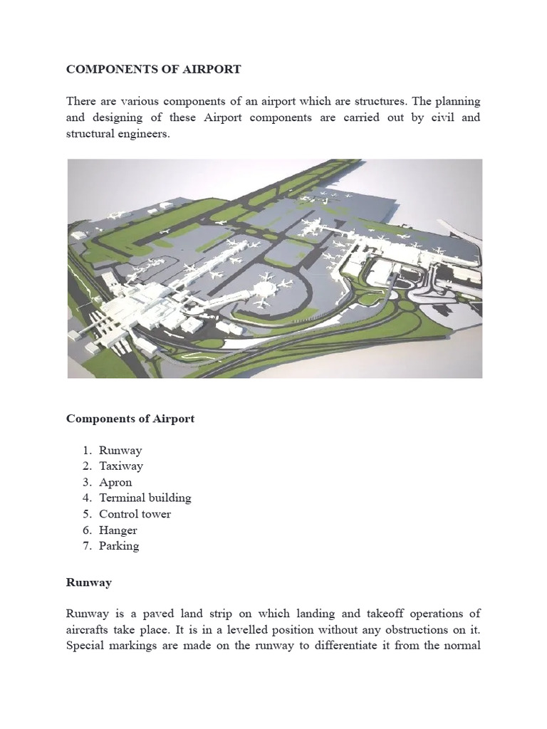 Key Airport Components Explained | PDF | Runway | Airport