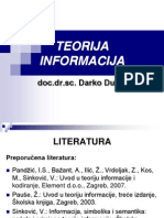 Teorija Informacija 1