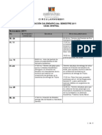 Calendario Académico Casa Central