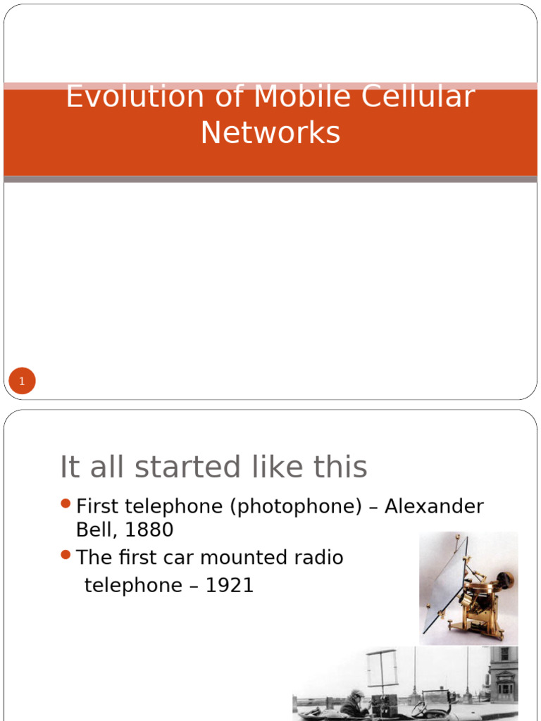 History of Mobile Cellular Networks | PDF | Cellular Network | Channel ...