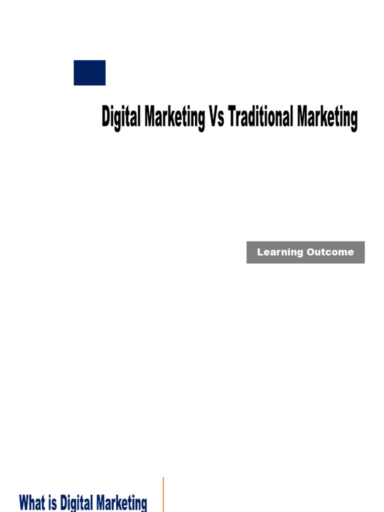 Digital vs Traditional Marketing Insights | PDF | Digital Marketing ...