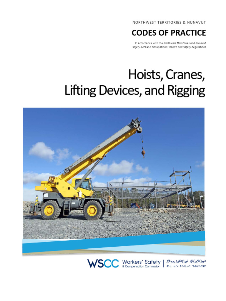 NW Territories & Nunavut Safety Codes: Hoists | PDF | Crane (Machine ...