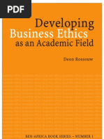 Download Developing Business Ethics as Academic Field by GedeonR SN8730769 doc pdf