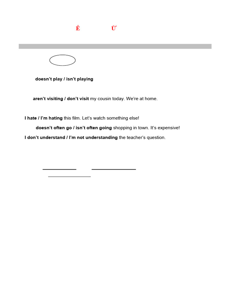 Grammar Check: Present Tenses and Verbs | PDF | Languages | Foreign ...