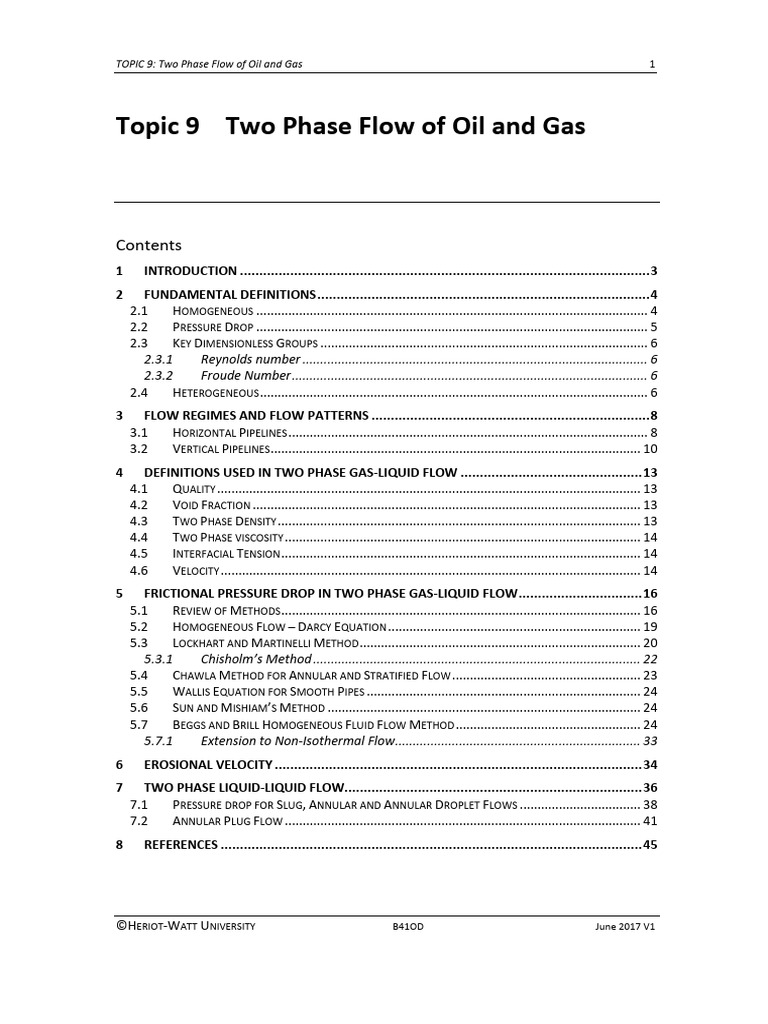 Two Phase Flow in Oil and Gas Systems | PDF | Fluid Dynamics | Liquids