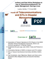 Sata Role of Telecommunications and Ics in Disaster Management