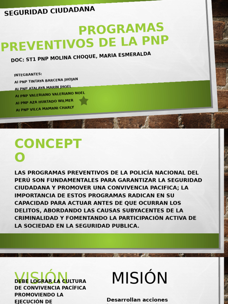 Programas Preventivos de Seguridad PNP | PDF | Servicios de emergencia ...