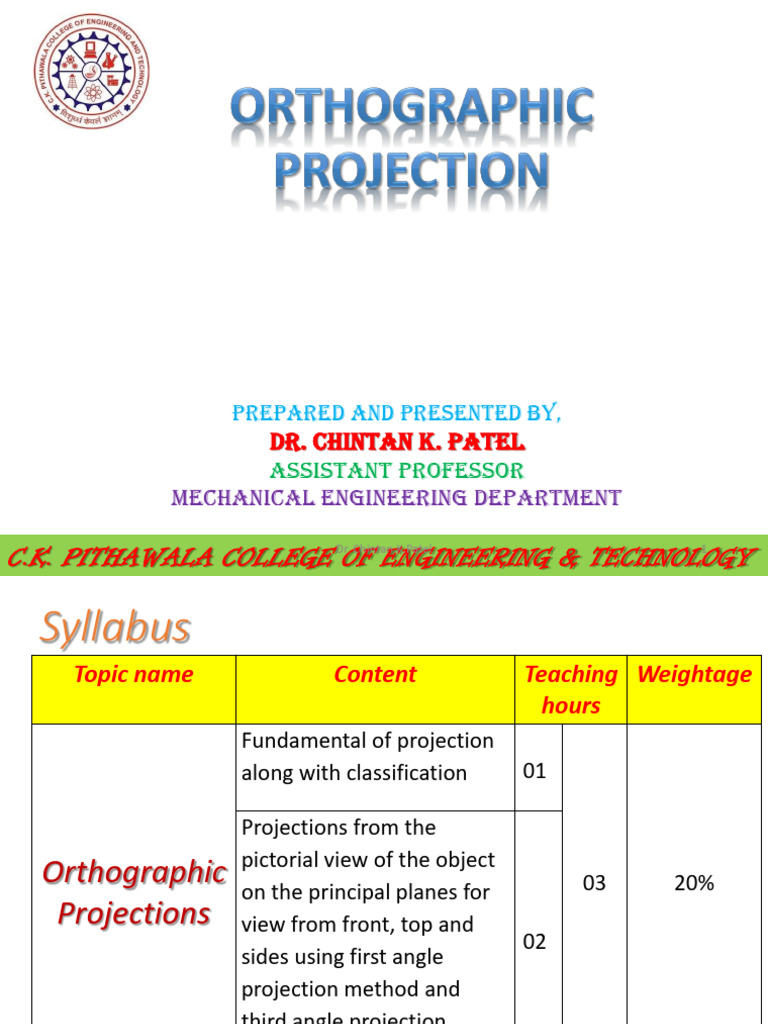First Angle Orthographic Projections | PDF | Geometry | Classical Geometry