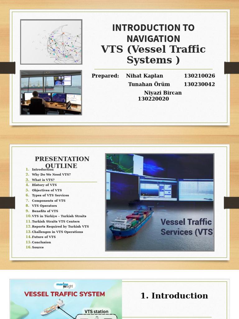 Overview of Vessel Traffic Systems (VTS) | PDF | Transport Safety ...