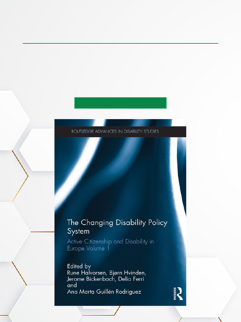 The Changing Disability Policy System Active Citizenship and Disability ...