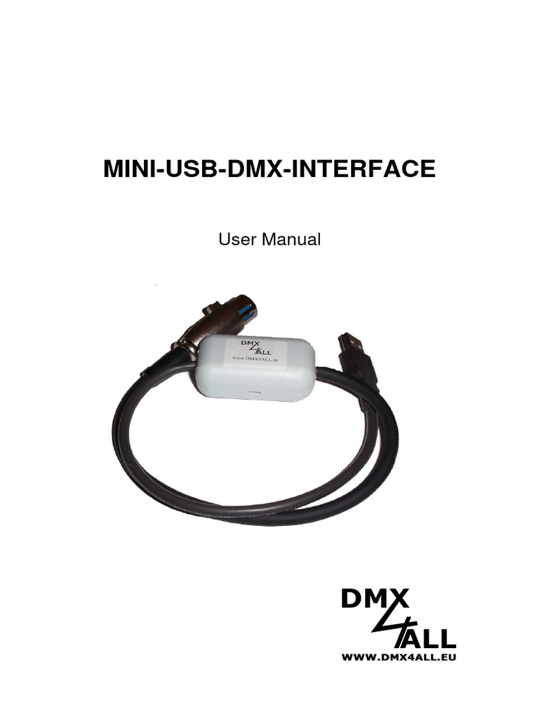 Mini USB DMX Controller Guide | PDF | Usb | Device Driver