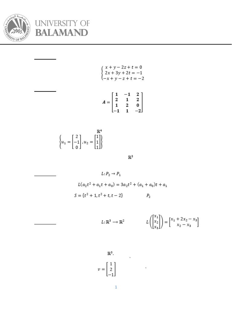 MATH 211 Final Exam Overview | PDF
