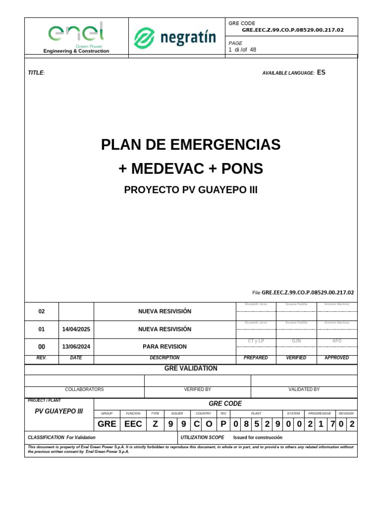 Gre Eec Z 99 Co P 08529 00 217 02 | PDF | Riesgo | Seguridad y salud ...