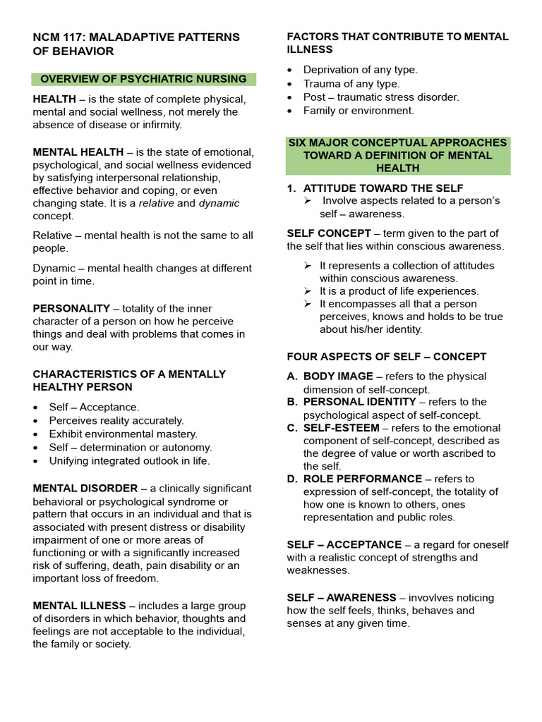 Understanding Maladaptive Behavior Patterns | PDF | Mental Disorder ...