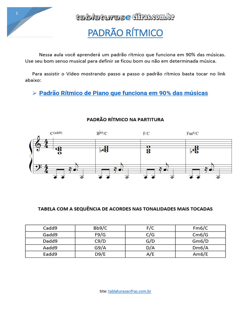 Padrão Rítmico | PDF