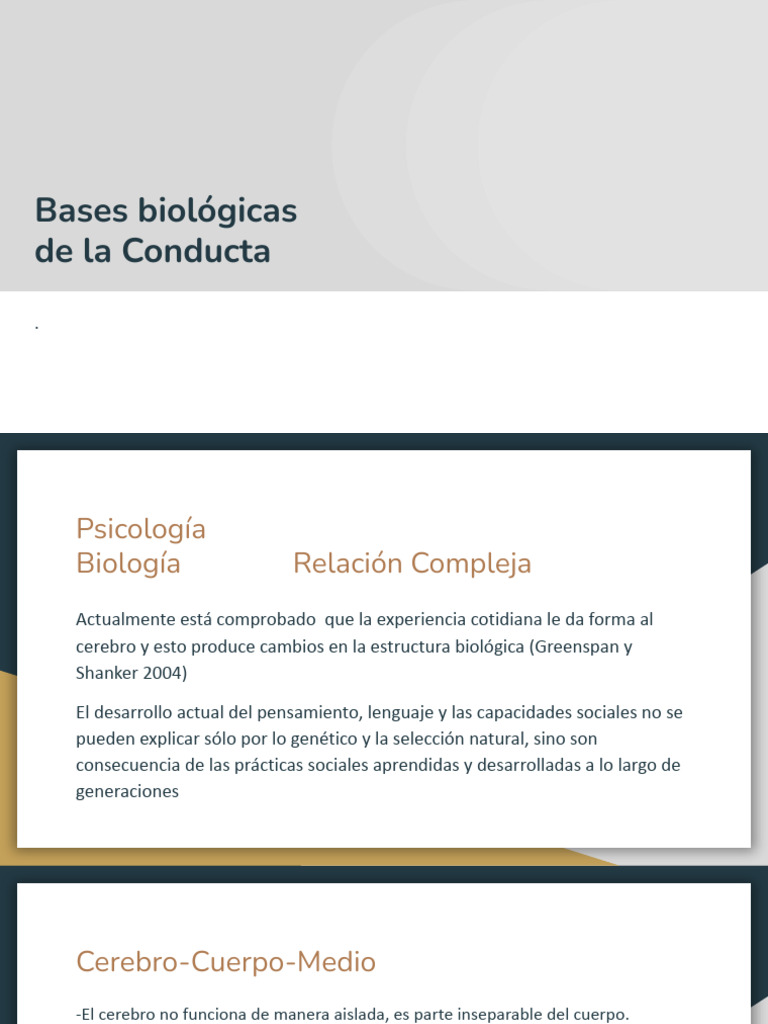 Bases biológicas de la conducta humana | PDF | Cerebro | Las emociones