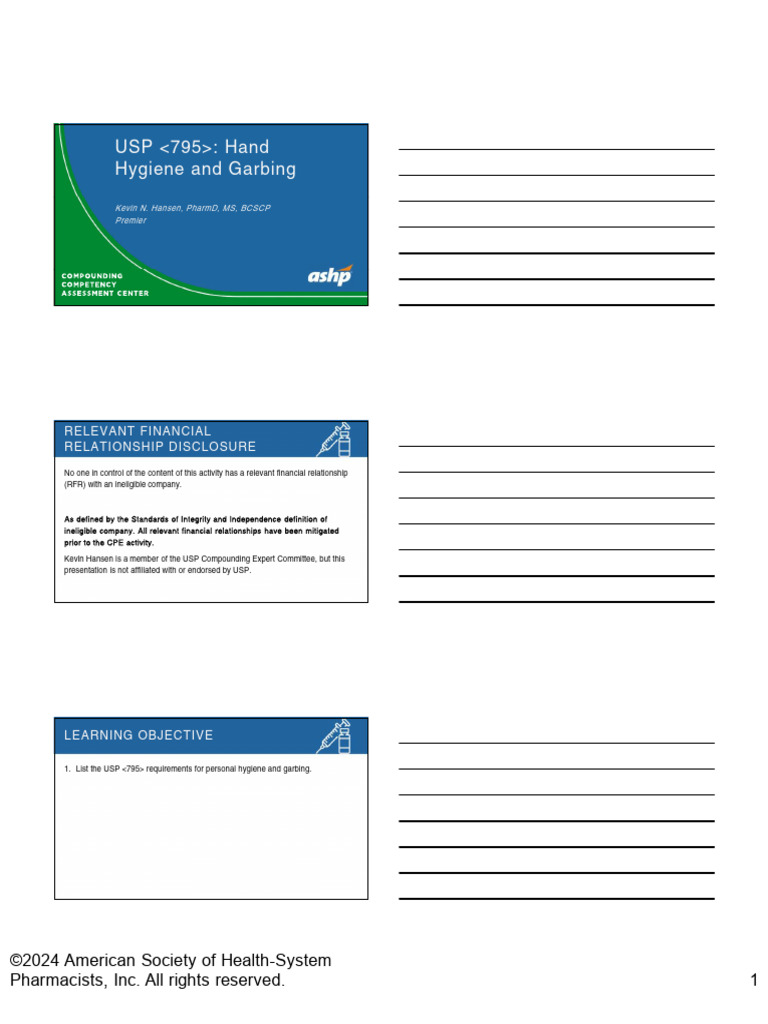 Garbing Order for Sterile Compounding | PDF | Clothing | Hygiene