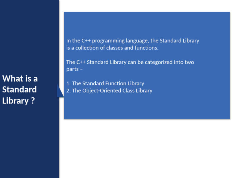 Standard Library Slide | PDF
