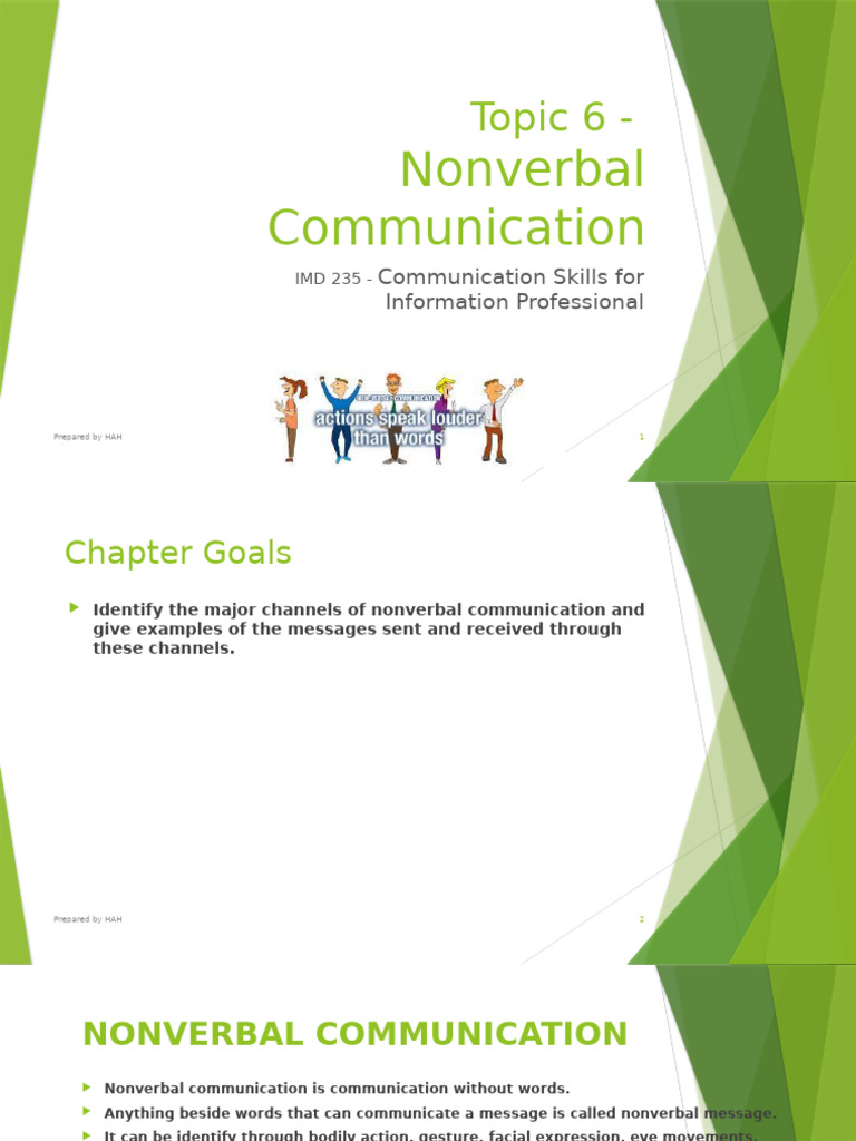 Understanding Nonverbal Communication | PDF | Nonverbal Communication ...