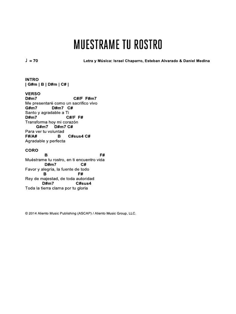 Muestrame Tu Rostro | PDF
