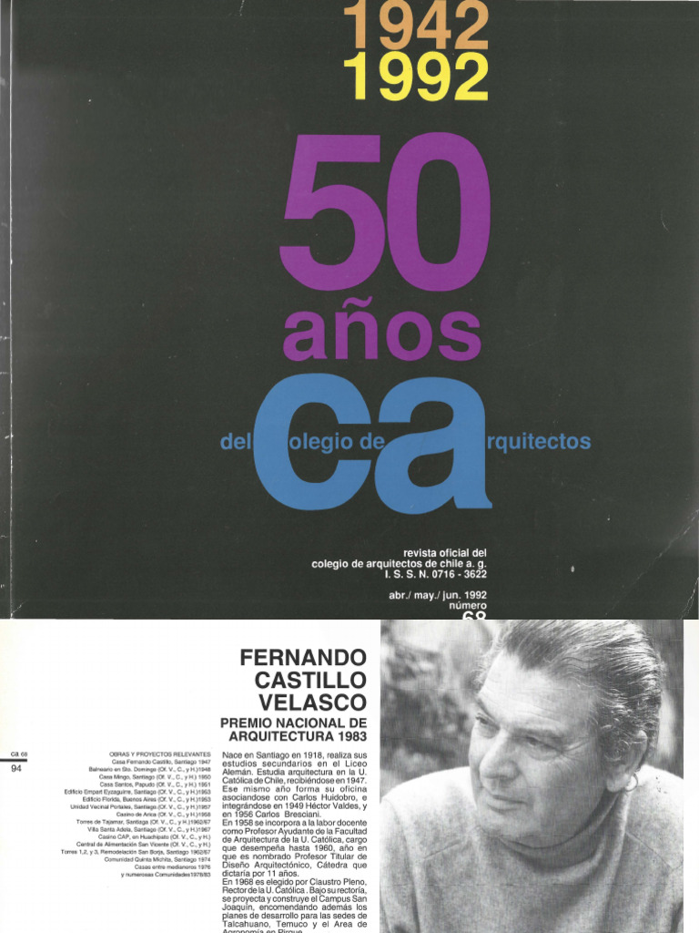 Obras de Fernando Castillo Velasco | PDF | Santiago