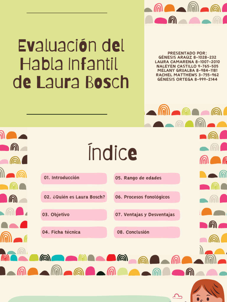 Evaluación Fonológica Infantil Bosch | PDF | Lingüística