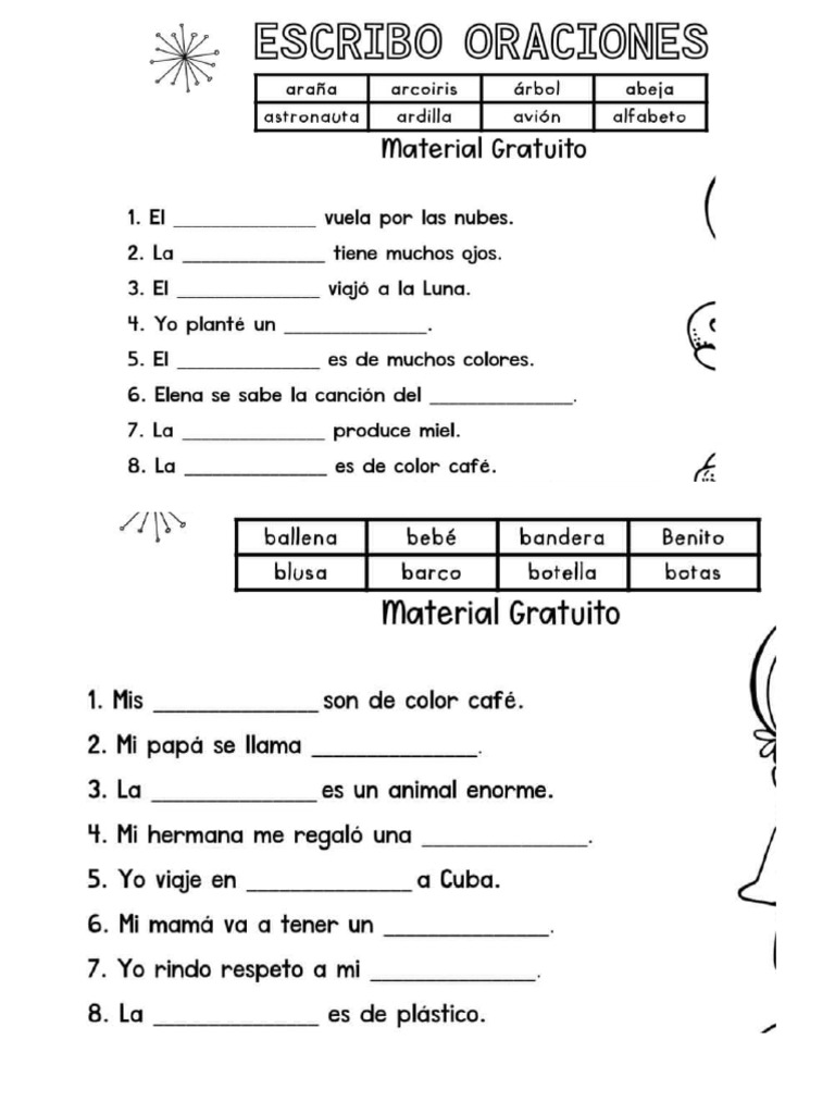 Completo Oraciones Pdf