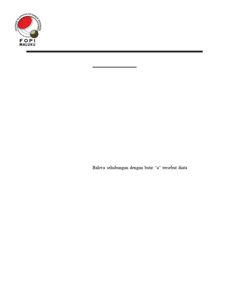 Pengukuhan Pengurus FOPI Seram 2025-2029 | PDF