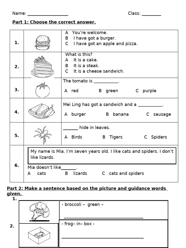 English Language Practice Worksheet | PDF
