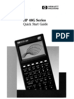 Calculator HP 48G Quick Start Guide