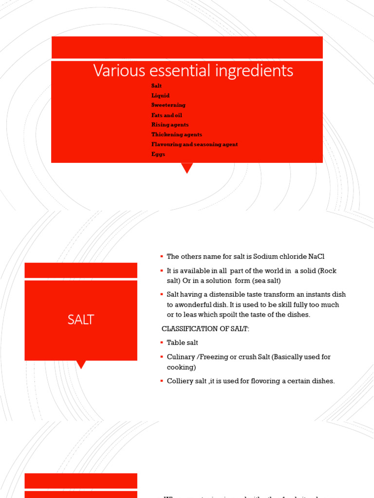 Essential Cooking Ingredients and Methods | PDF | Grilling | Cooking