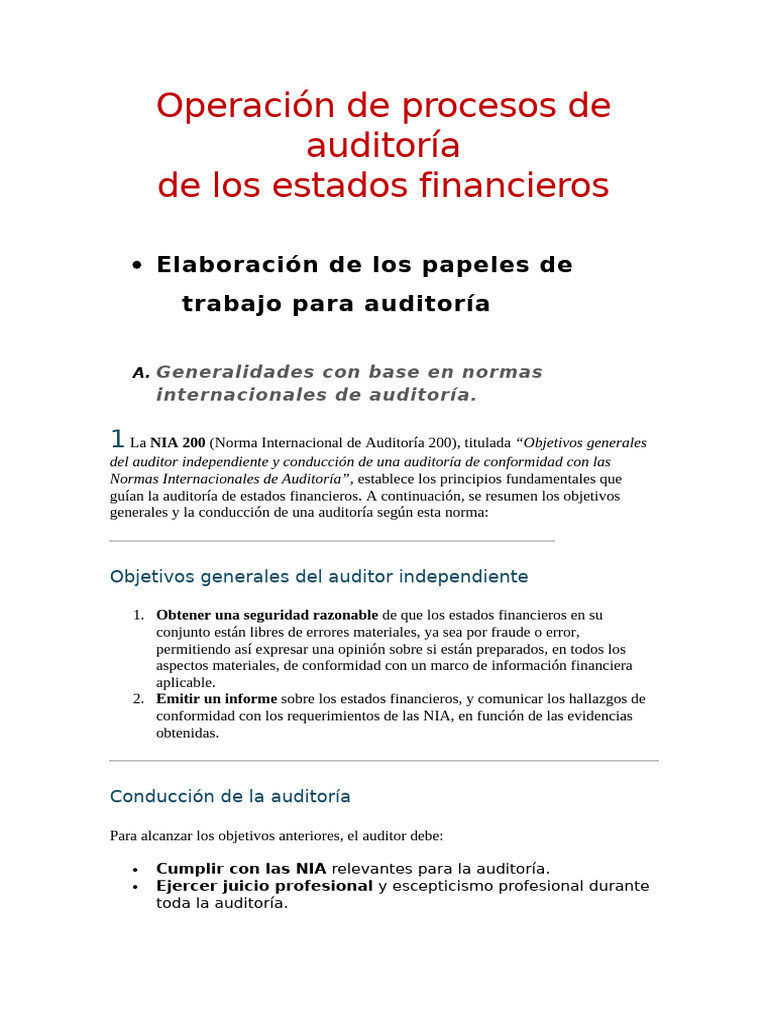 Normas Internacionales de Auditoría 2023 | PDF | Auditoría | Contabilidad