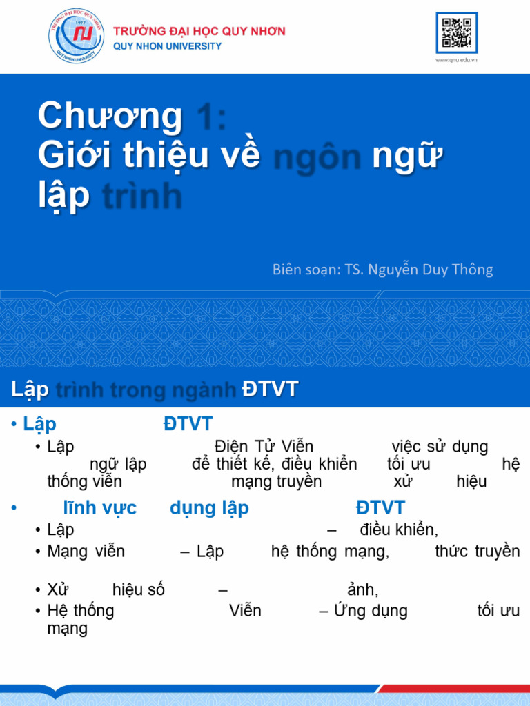 Chuong 1 - Gioi Thieu | PDF