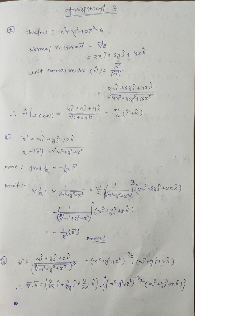 Math Assignment - 3 (Ans) | PDF