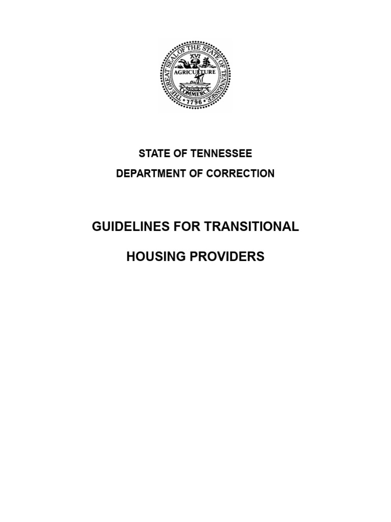 Tennessee Transitional Housing Guidelines | PDF | Bedroom | Sex Offender