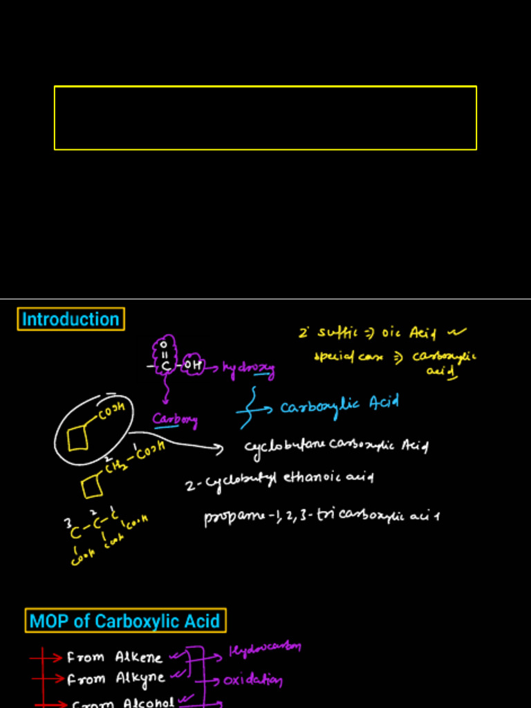Carboxylic Acid Reactions Explained | PDF