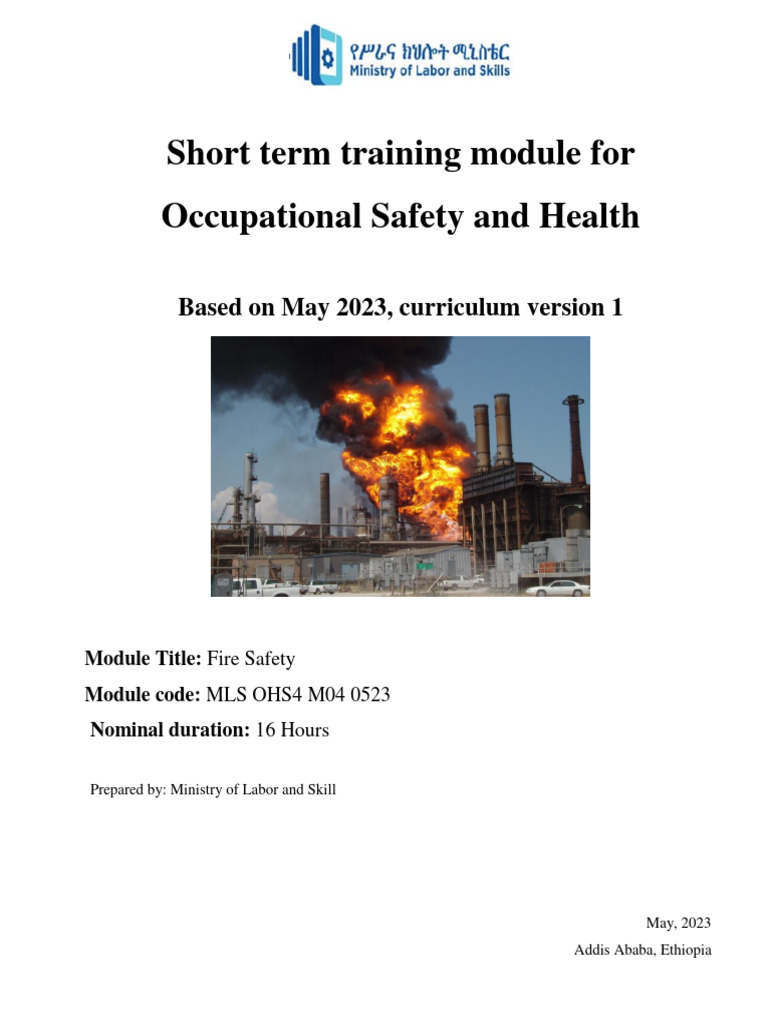 Fire Safety Training Module Overview | PDF | Fires | Firefighting