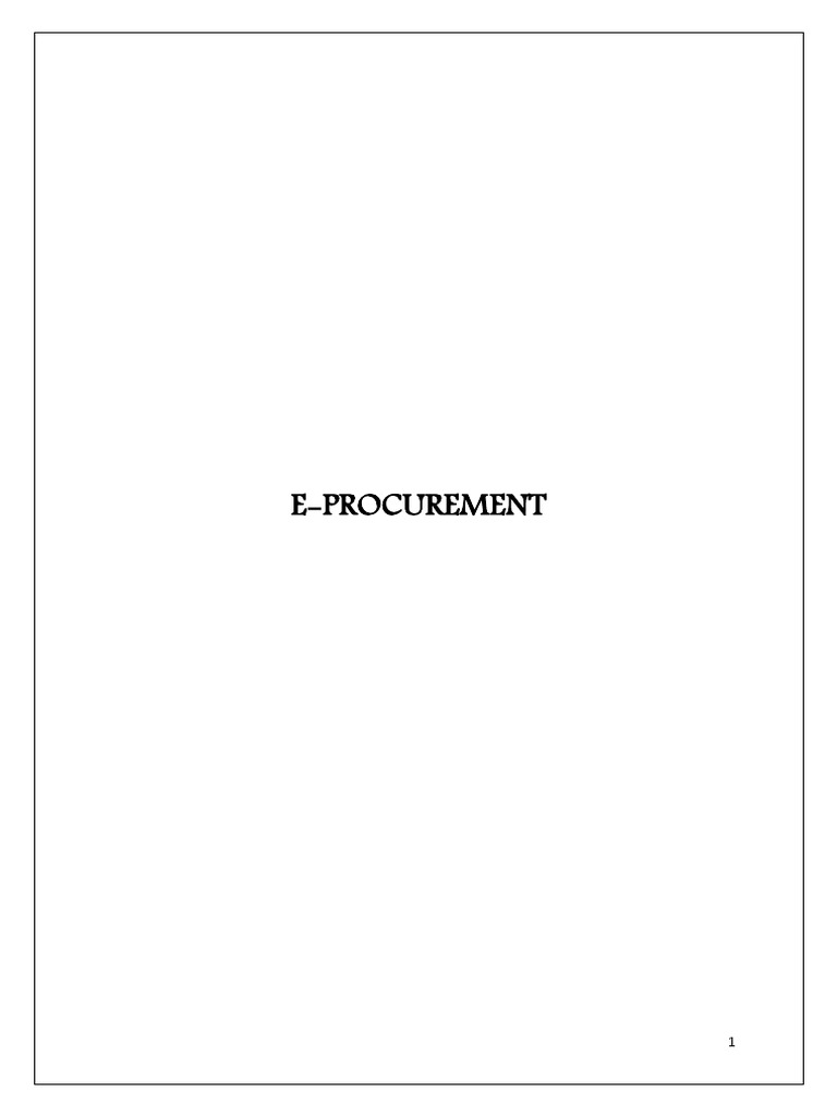 E-Procurement Guide: Tender Process Steps | PDF | Login | Password