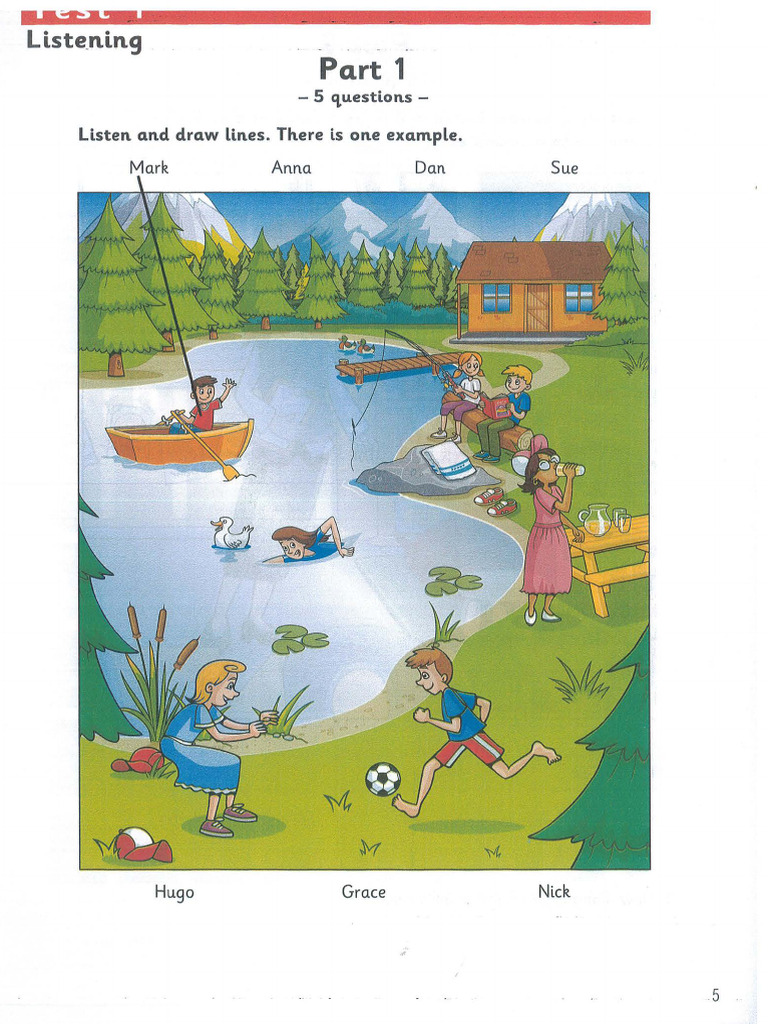 Starters Authentic 3 - Test 1 | PDF