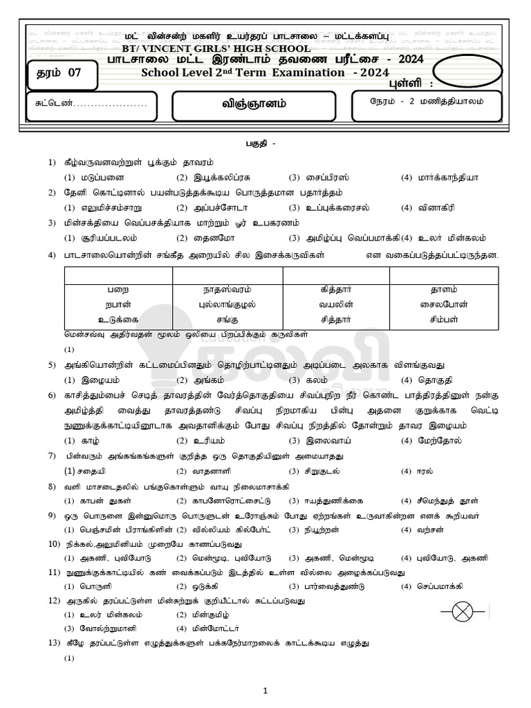 2024 School Level Exam Guidelines | PDF