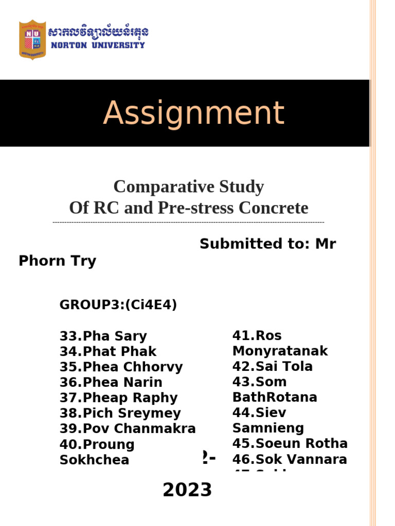 Assignment Reinforcement Design I | PDF